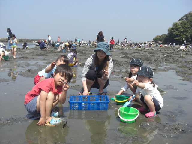 走水海岸潮干狩り