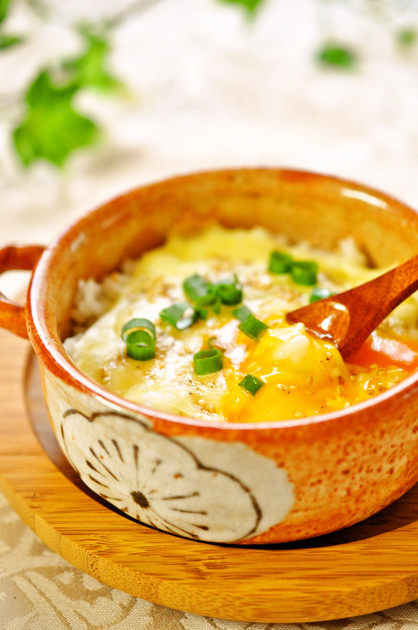 朝食に♪簡単☆とろける♡卵チーズご飯☆ by さとみわ [クックパッド] 簡単おいしいみんなのレシピが217万品