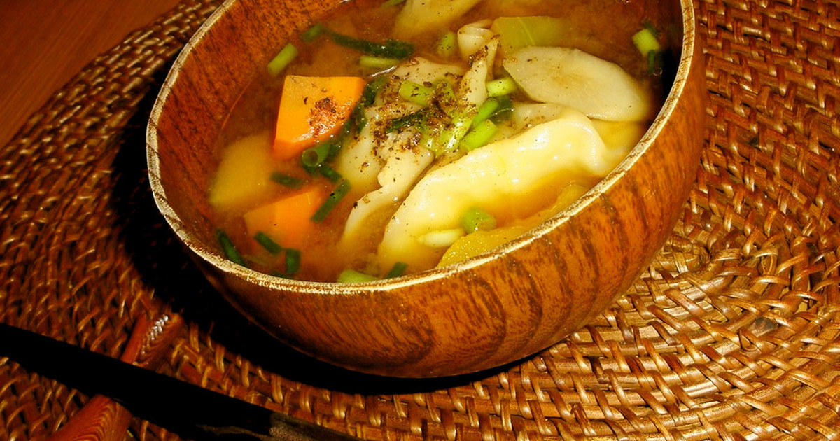 疲労回復＆ツル肌☆夏のほうとう餃子スープ by White♡Lily [クックパッド] 簡単おいしいみんなのレシピが245万品