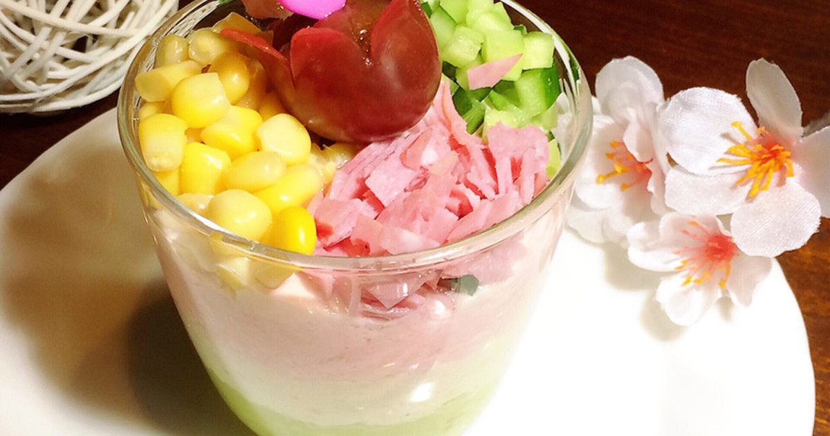 雛祭りパーティー♡春のおからサラダカップ by belllmama [クックパッド] 簡単おいしいみんなのレシピが246万品