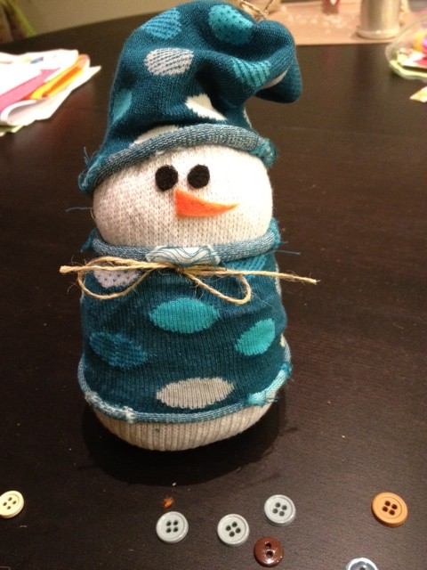 sock snowmen