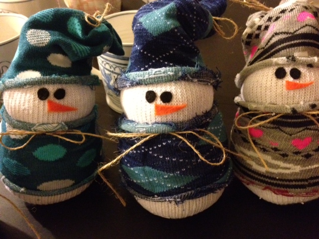 sock snowmen