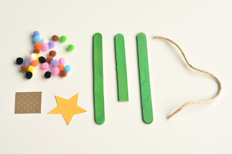 Popsicle Stick Christmas Trees