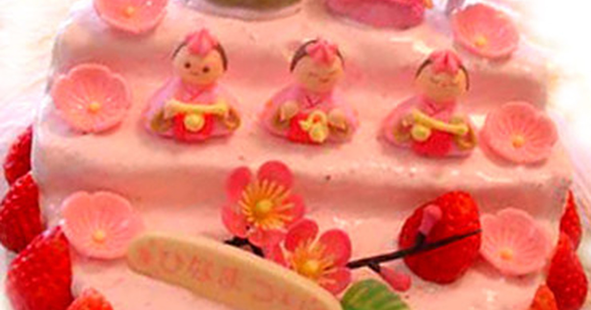 ひな祭り☆ひな壇イチゴショートケーキ☆ by lemiel [クックパッド] 簡単おいしいみんなのレシピが252万品
