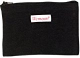 Wemoon (ウィムーン) 布ナプキン携帯ケース ブラック（ジッパー付）
