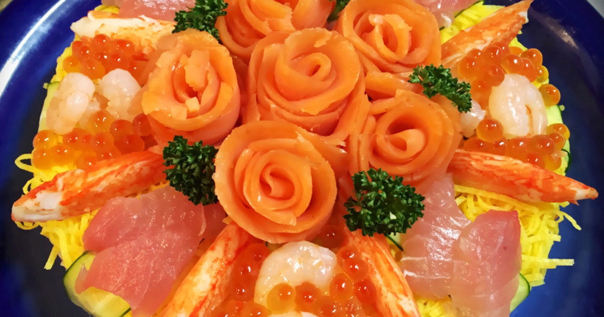☆簡単で豪華なちらし寿司ケーキ☆ by ✿Ｔ_Ｕｍａｍａ✿ [クックパッド] 簡単おいしいみんなのレシピが253万品