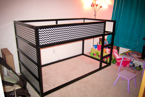 DIY: Chevron Ikea Kura Bed Hack | mommyneurotic