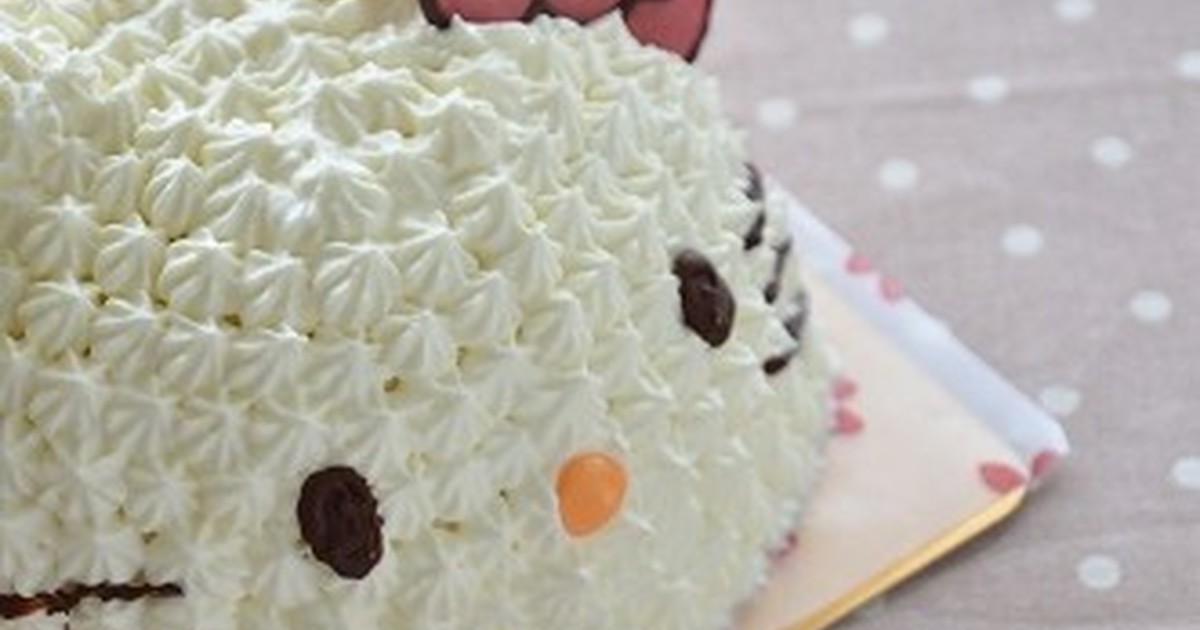 ボールでキティちゃんの立体キャラケーキ by みきぐま [クックパッド] 簡単おいしいみんなのレシピが260万品