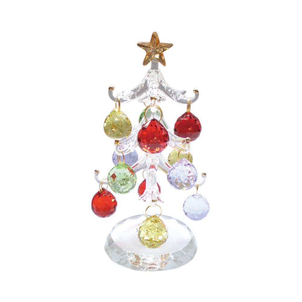 ガラス卓上タイプのクリスマスツリー